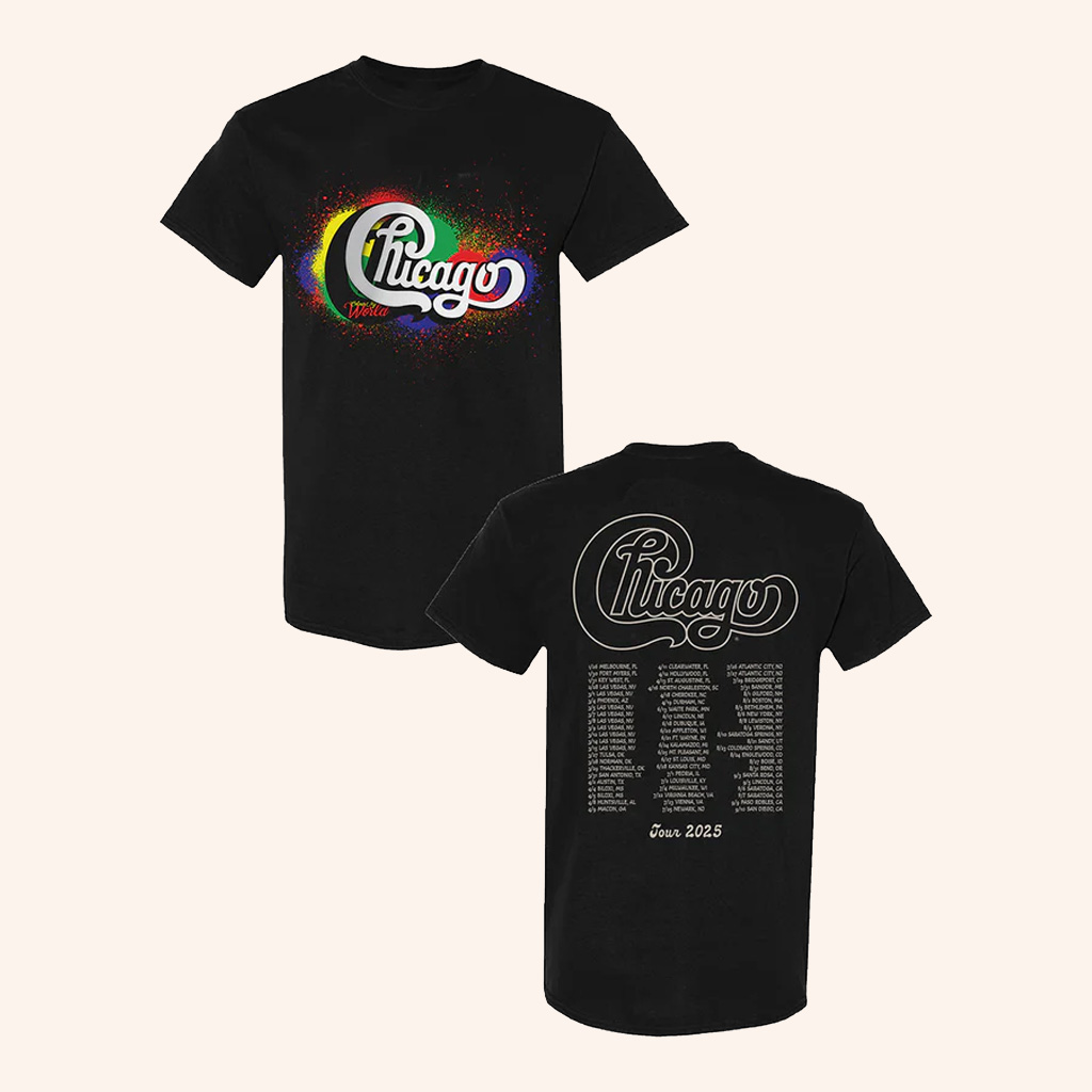 Chicago Merch Chicago Color Tour 2025 T-Shirt Music Related Gifts For Guys Chicago Merch Chicago Color Tour 2025 T-Shirt Music Related Gifts For Guys