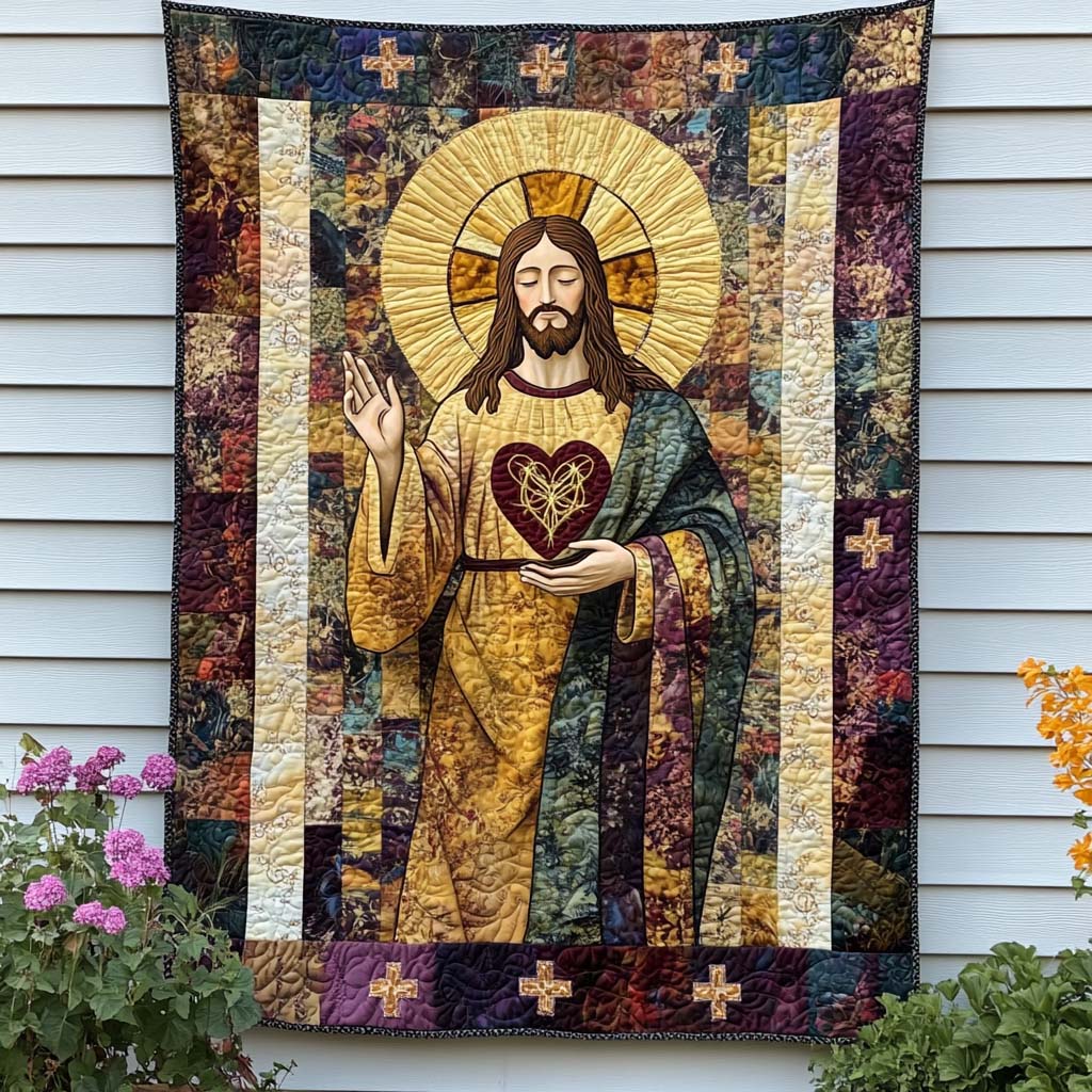 Christ Is King Quilted Blanket Nice Throw Blanket Presents For Christians Christ Is King Quilted Blanket Nice Throw Blanket Presents For Christians