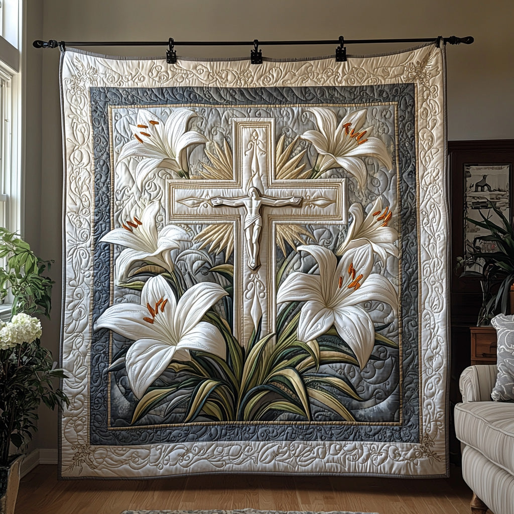 Christian Cross Garden Quilted Blanket Nice Throw Blanket Christian The Gift Of Faith Christian Cross Garden Quilted Blanket Nice Throw Blanket Christian The Gift Of Faith