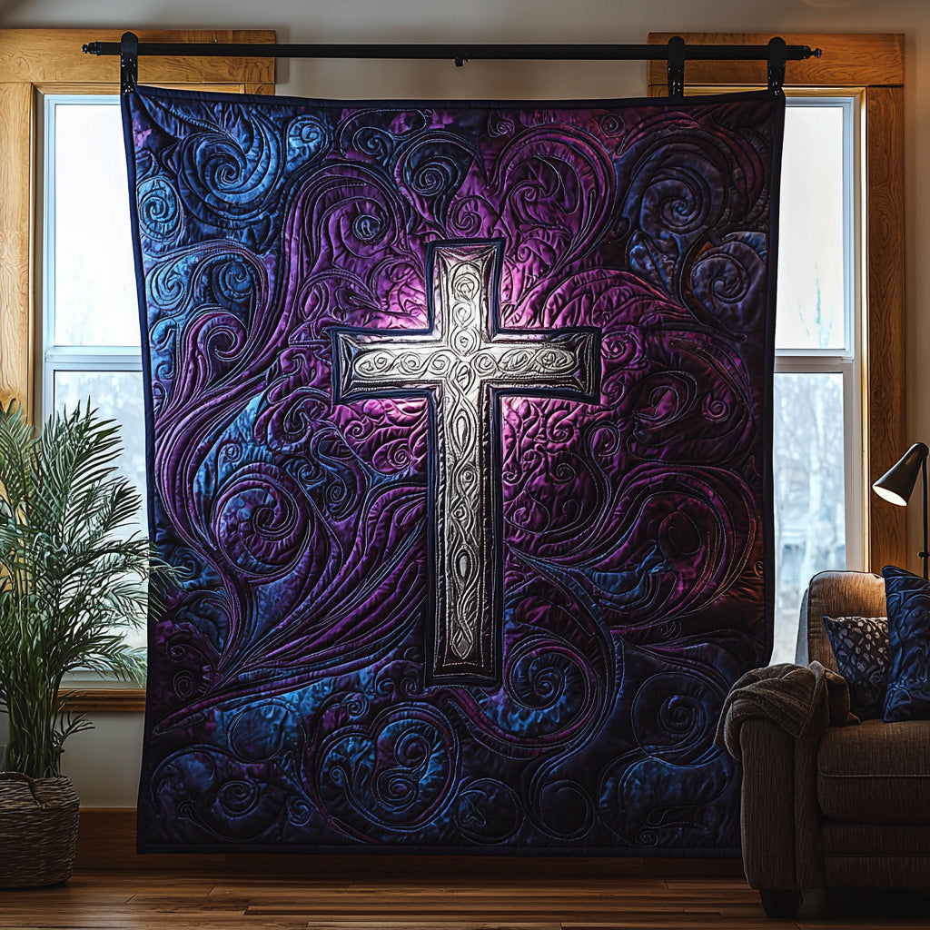 Christian Cross Glory Quilted Blanket Nice Throw Blanket Gifts For Religious Man Christian Cross Glory Quilted Blanket Nice Throw Blanket Gifts For Religious Man
