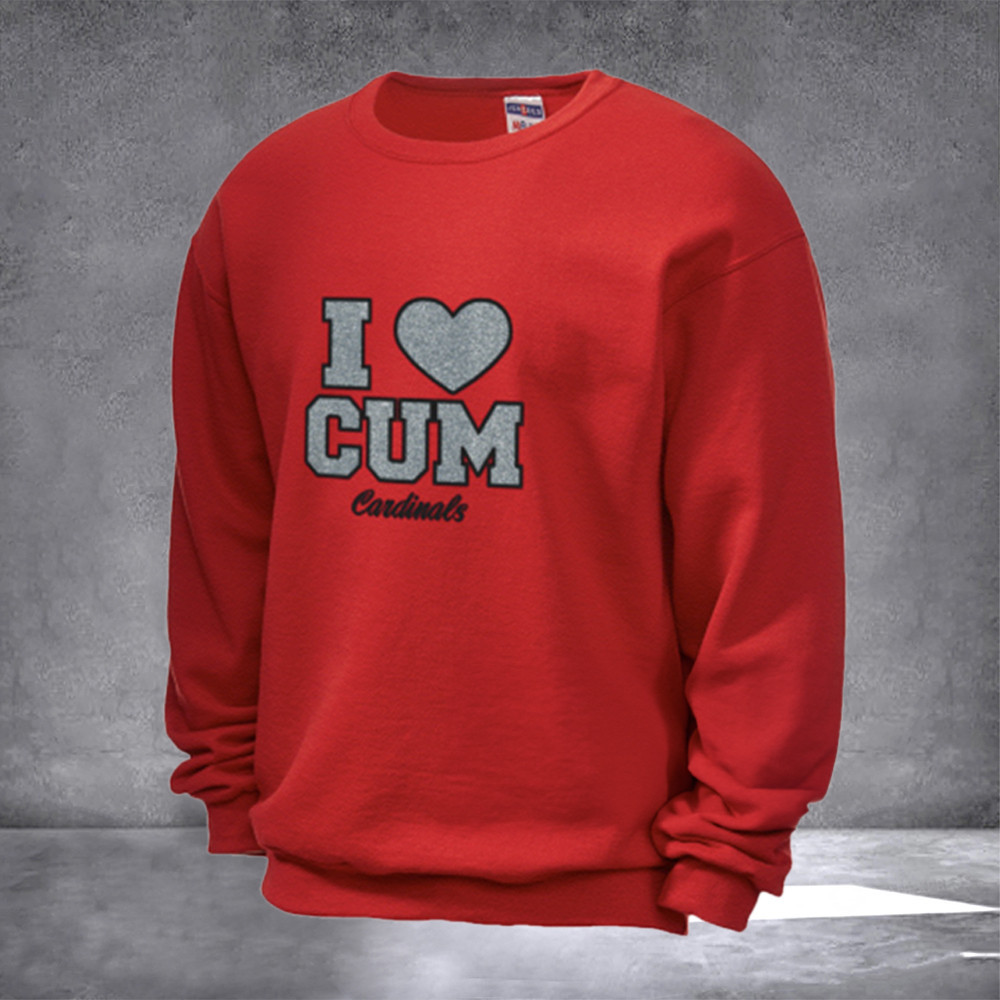 Christian University Of Michigan Sweatshirt I Love CUM Cardinals Sweatshirt Gift Christian University Of Michigan Sweatshirt I Love CUM Cardinals Sweatshirt Gift