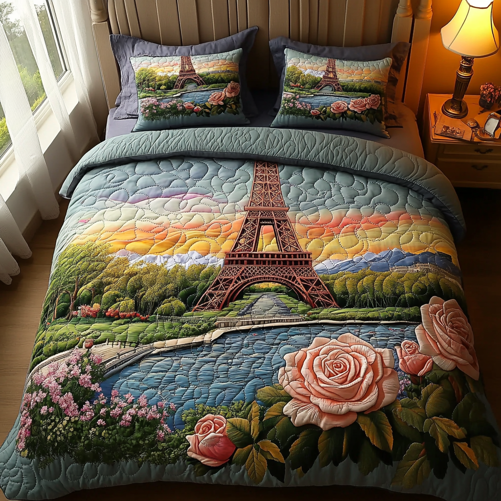 City Lights Quilted Bedding Set Duvet Cover Bedspread Gifts For Someone Who Loves Paris City Lights Quilted Bedding Set Duvet Cover Bedspread Gifts For Someone Who Loves Paris