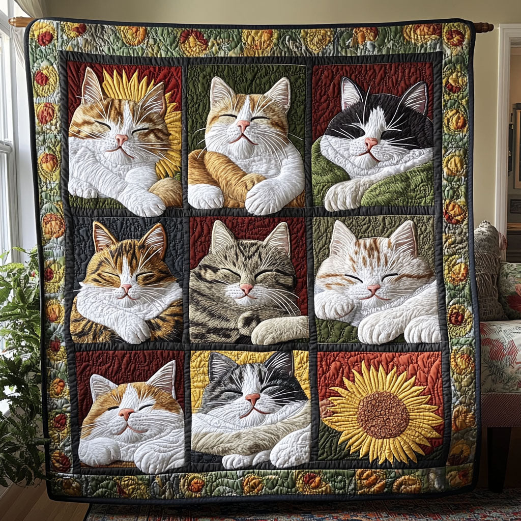 Claws and Paws Quilted Blanket Nice Throw Blanket Cat Gift Amazing Claws and Paws Quilted Blanket Nice Throw Blanket Cat Gift Amazing