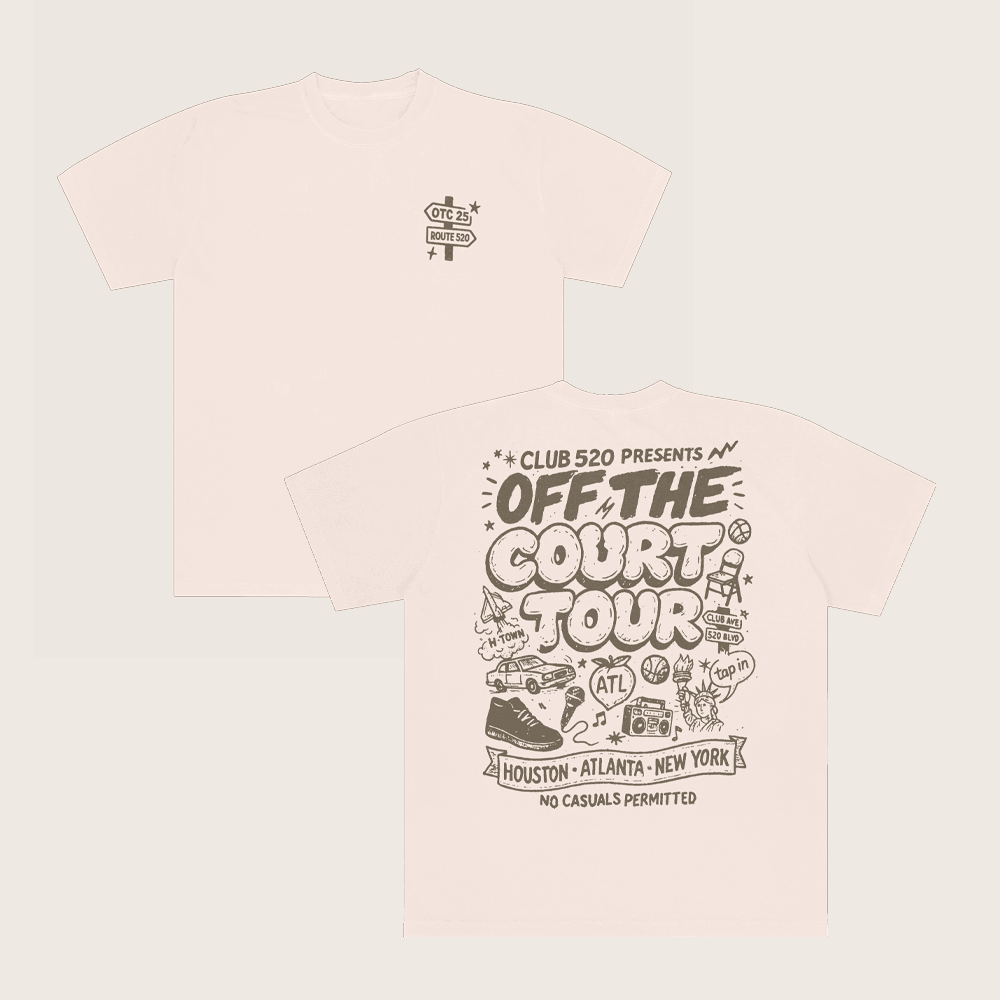 Club 520 Merch Off The Court Tour T-Shirt Best Gifts For Basketball Fans Club 520 Merch Off The Court Tour T-Shirt Best Gifts For Basketball Fans
