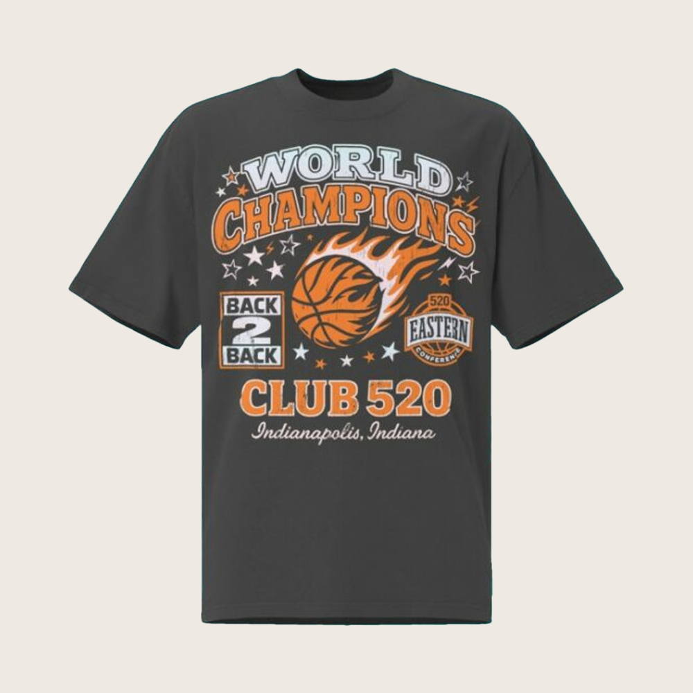 Club 520 Merch World Champion Back 2 Back T-Shirt Basketball Fan Gift Ideas Club 520 Merch World Champion Back 2 Back T-Shirt Basketball Fan Gift Ideas