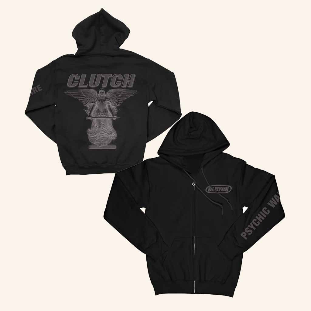 Clutch Merch Psychic Warfare Zip Hoodie Gift Ideas For Rock Music Fans