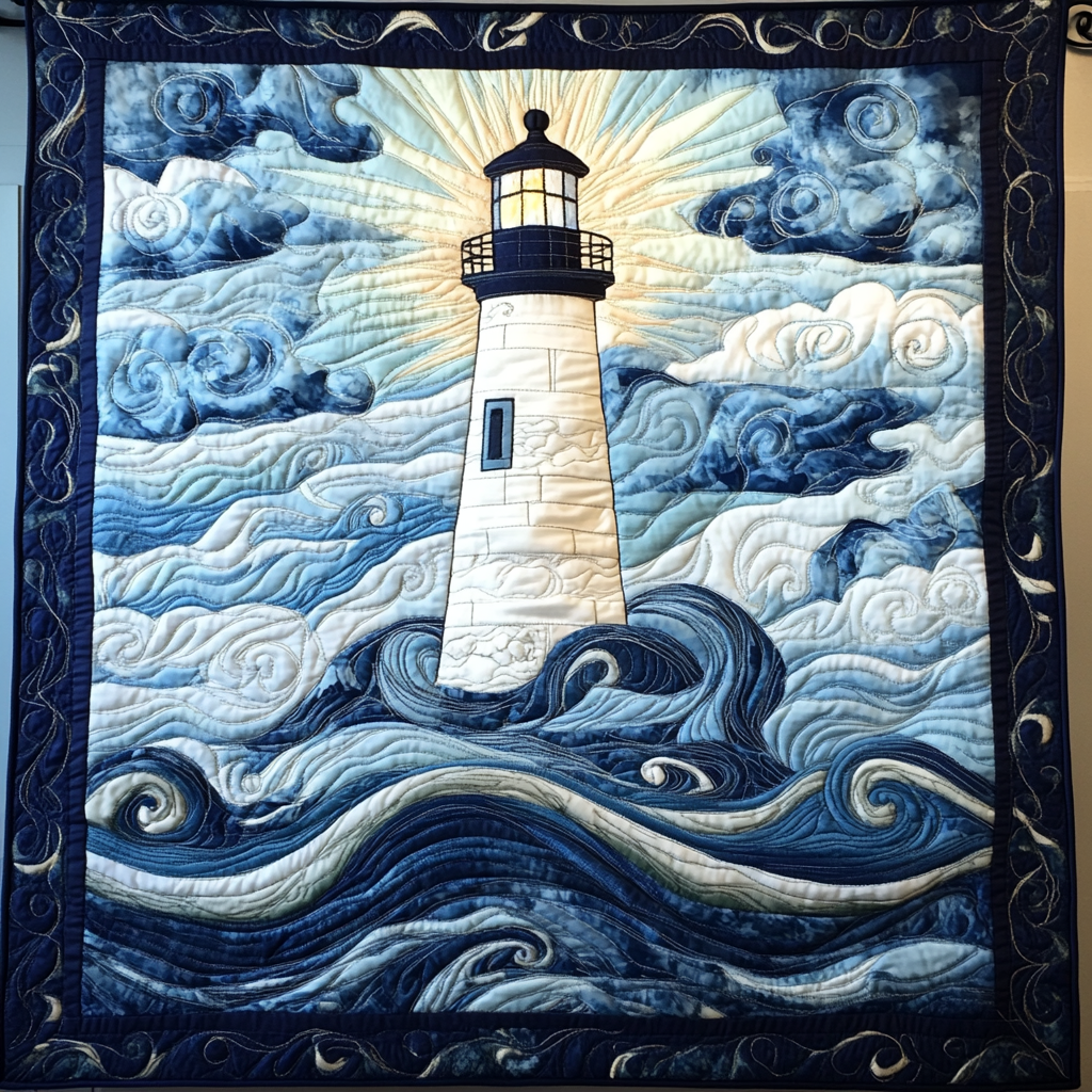 Coastal Guardian Quilted Blanket Cute Colorful Blanket Lighthouse Gift Shop Coastal Guardian Quilted Blanket Cute Colorful Blanket Lighthouse Gift Shop