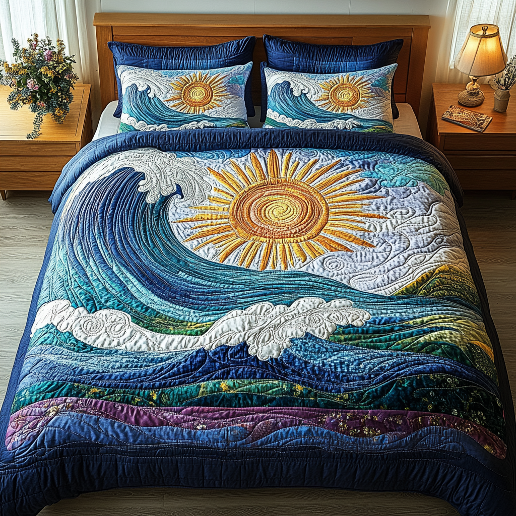 Coastal Rush Quilted Bedding Set Duvet Cover Bed Sheet Set Best Christmas Gifts For Beach Lovers Coastal Rush Quilted Bedding Set Duvet Cover Bed Sheet Set Best Christmas Gifts For Beach Lovers