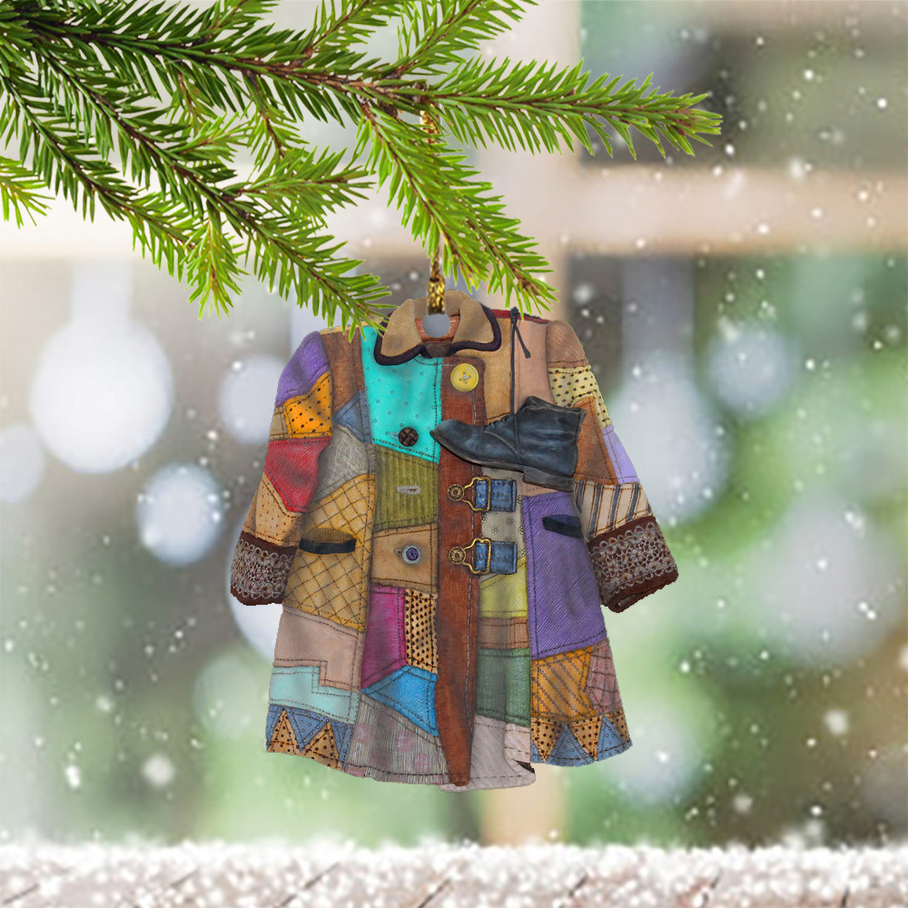 Coat Of Many Colors Ornament Colorful Ornament For White Christmas Tree Decor