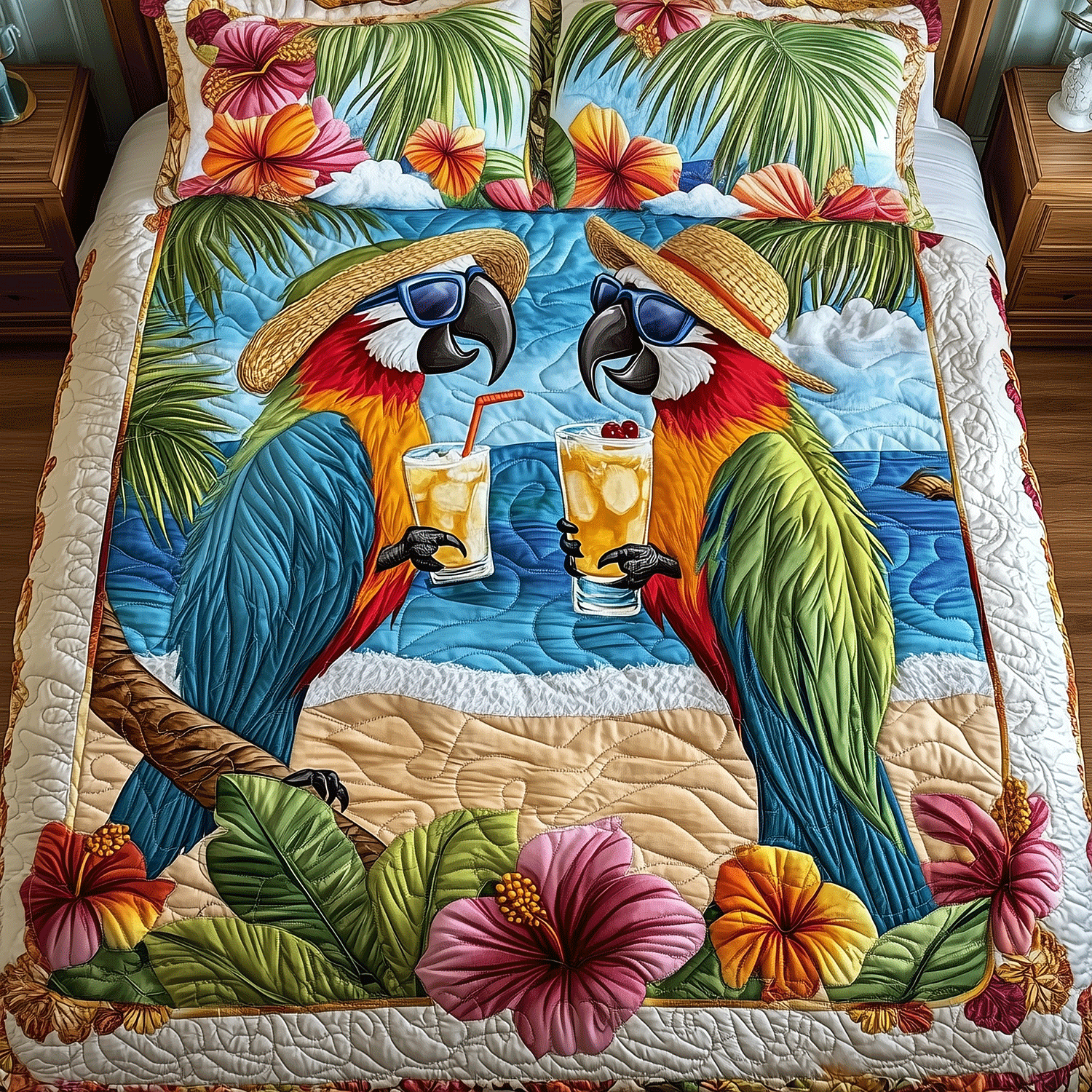 Cocktail Dreams Quilted Bedding Set Duvet Cover Bedspread Gifts For Sea Lovers Cocktail Dreams Quilted Bedding Set Duvet Cover Bedspread Gifts For Sea Lovers