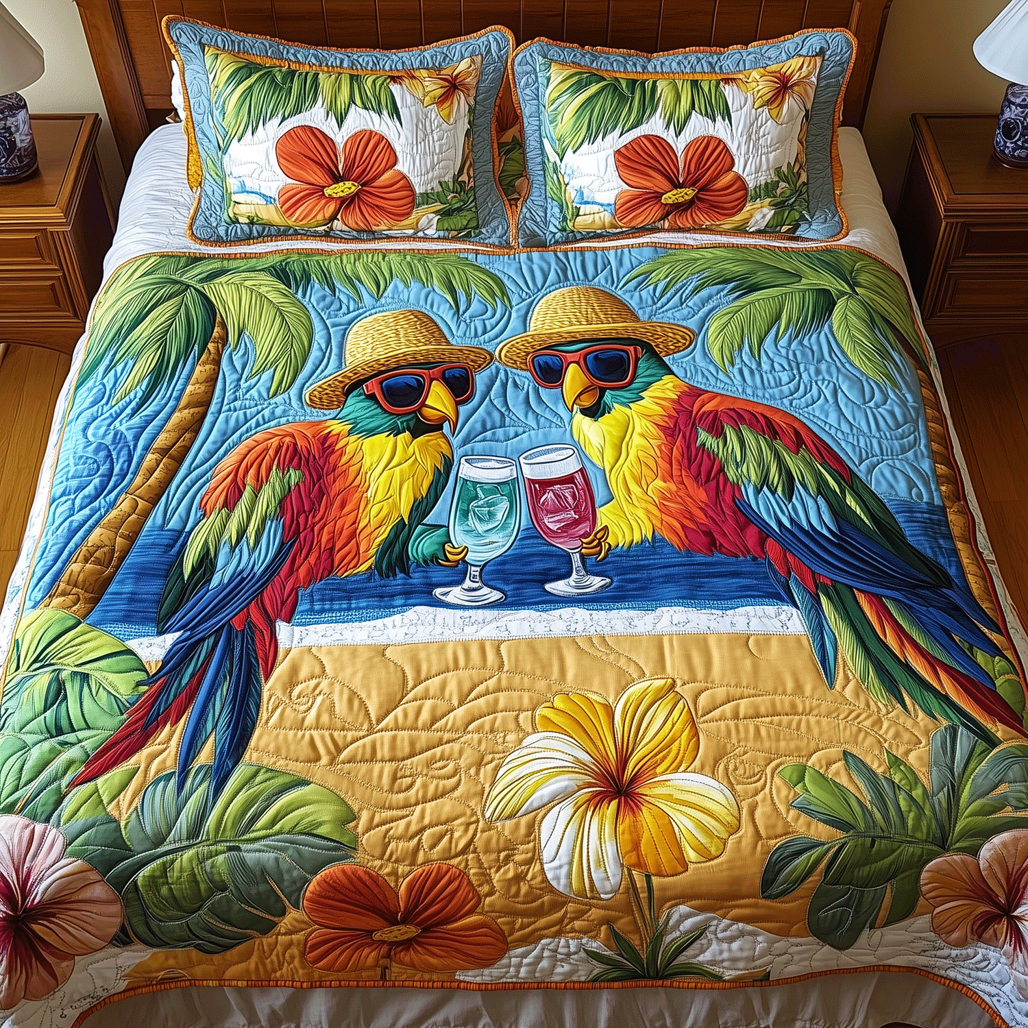 Cocktail Hour Quilted Bedding Set Duvet Cover Bedspread Gifts For An Ocean Lover Cocktail Hour Quilted Bedding Set Duvet Cover Bedspread Gifts For An Ocean Lover