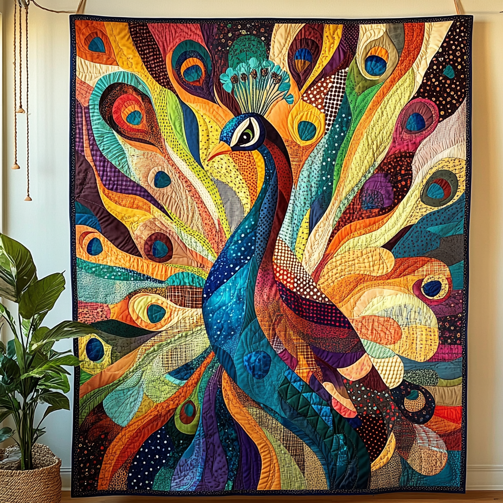 Colorful Elegance Quilted Blanket Cute Colorful Blanket Best Gifts For Peacock Lovers Colorful Elegance Quilted Blanket Cute Colorful Blanket Best Gifts For Peacock Lovers