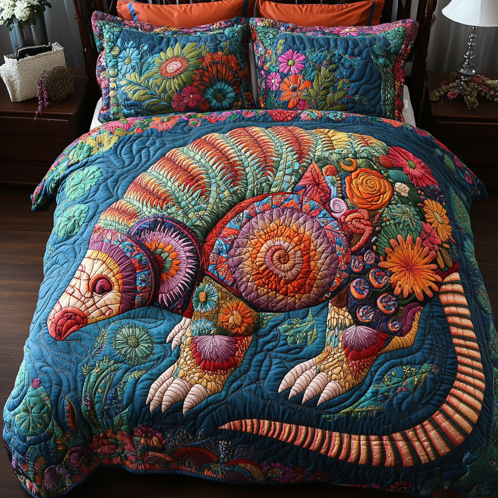 Colorful Spirit Quilted Bedding Set Duvet Cover Bedspread Armadillo Novelty Gifts Colorful Spirit Quilted Bedding Set Duvet Cover Bedspread Armadillo Novelty Gifts