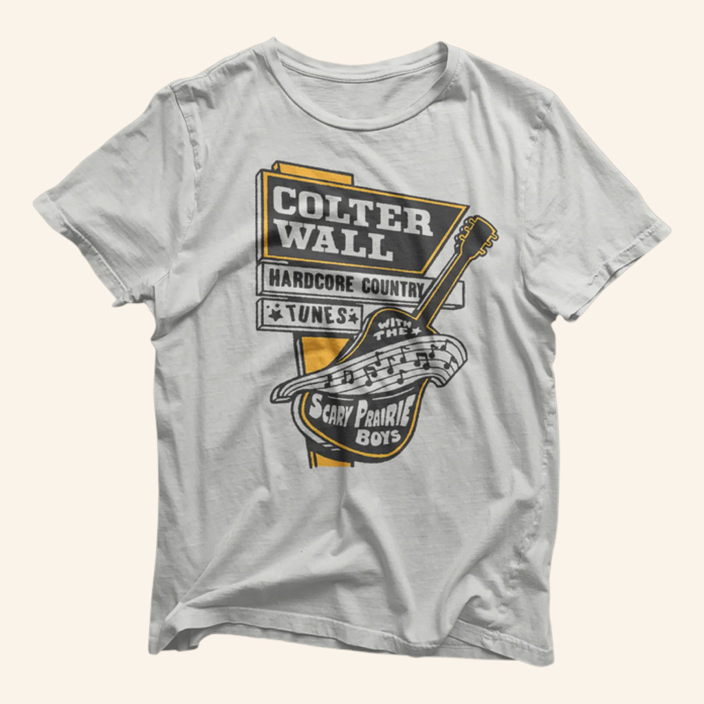 Colter Wall Merch Colter Wall Guitar Sign T-Shirt Present For Husband Colter Wall Merch Colter Wall Guitar Sign T-Shirt Present For Husband