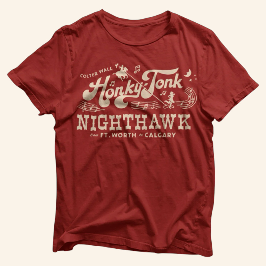Colter Wall Merch Colter Wall Honky Tonk Nighthawk T-Shirt Best Gifts For Dad Colter Wall Merch Colter Wall Honky Tonk Nighthawk T-Shirt Best Gifts For Dad