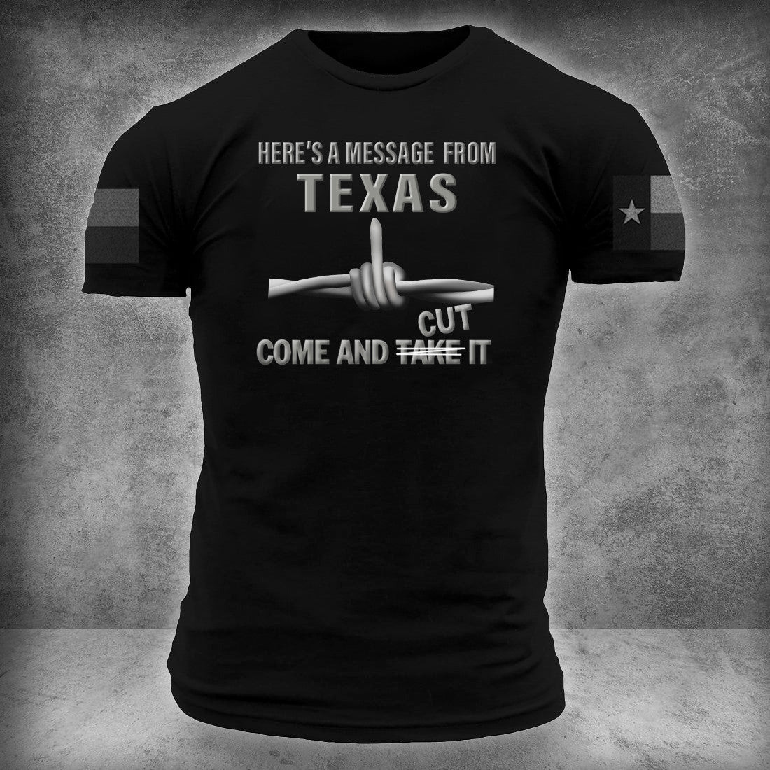 Come And Cut It Razor Wire Shirt Here's A Message From Texas T-Shirt Support Texas Merch Come And Cut It Razor Wire Shirt Here's A Message From Texas T-Shirt Support Texas Merch