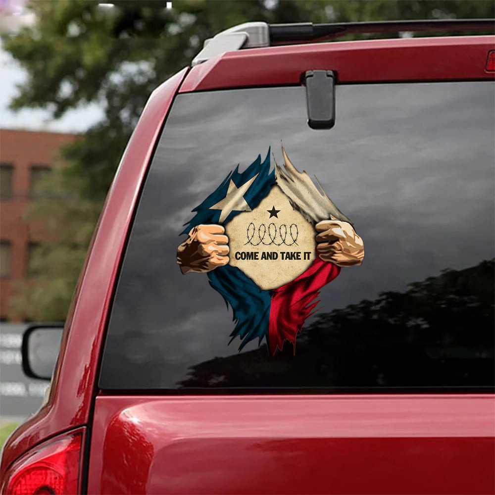 Come And Take It Barbed Wire Car Sticker Decal I Stand With Texas Merchandise Come And Take It Barbed Wire Car Sticker Decal I Stand With Texas Merchandise