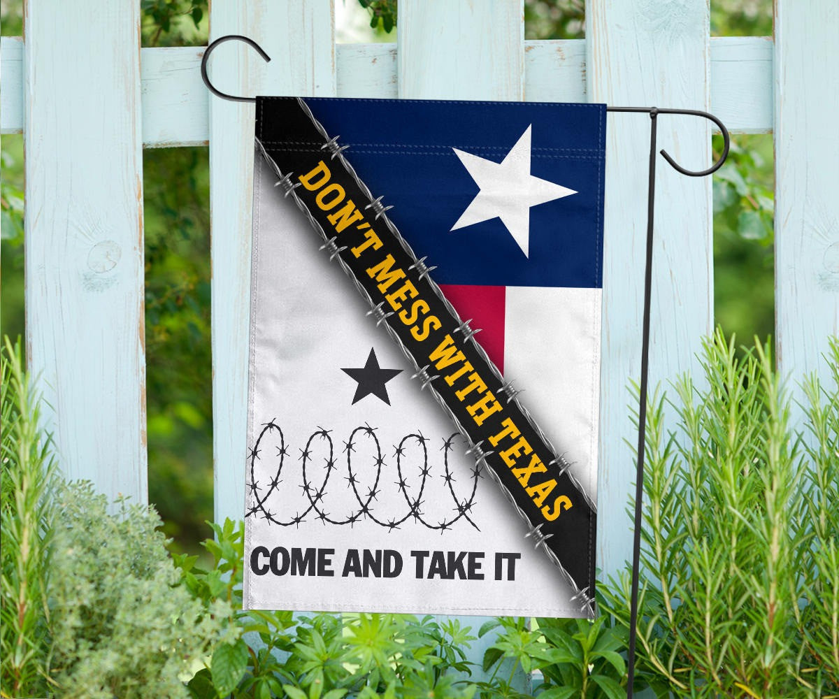 Come And Take It Barbed Wire Flag Don't Mess With Texas Flag Support Texas Strong Come And Take It Barbed Wire Flag Don't Mess With Texas Flag Support Texas Strong