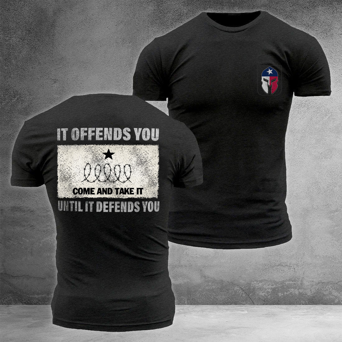 Come And Take It Barbed Wire Shirt It Offends You Until It Defends You Stand With Texas Come And Take It Barbed Wire Shirt It Offends You Until It Defends You Stand With Texas