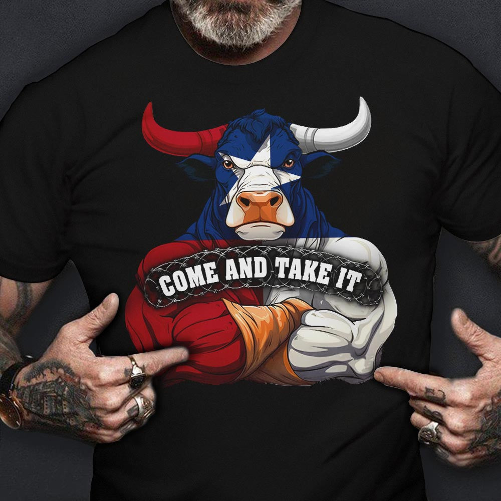 Come And Take It Barbed Wire Shirt Texas Longhorns T-Shirt I Stand With Texas Clothing Come And Take It Barbed Wire Shirt Texas Longhorns T-Shirt I Stand With Texas Clothing
