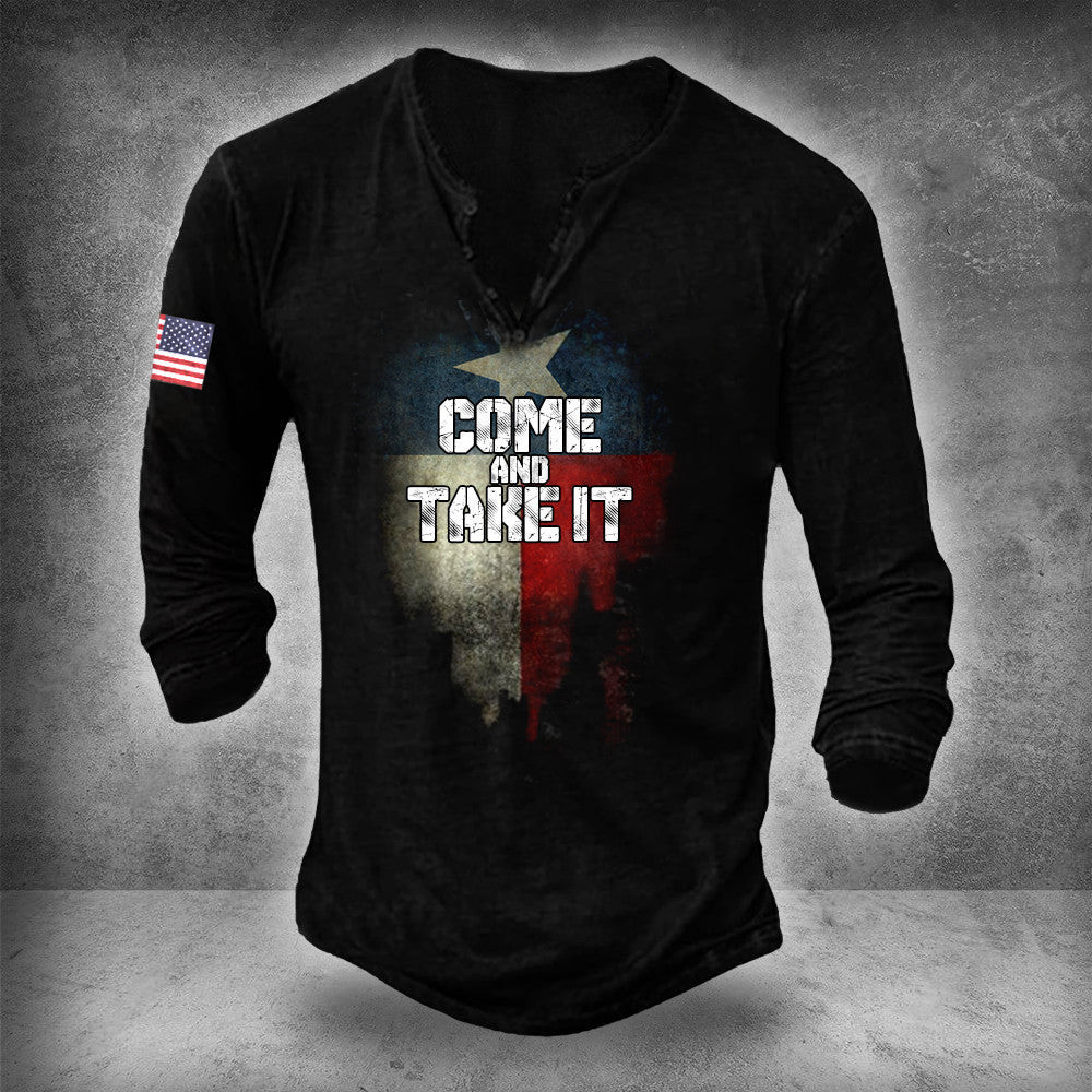Come And Take It Texas Flag Long Sleeve Shirt USA Flag Patriotic Support Texas Clothing Come And Take It Texas Flag Long Sleeve Shirt USA Flag Patriotic Support Texas Clothing