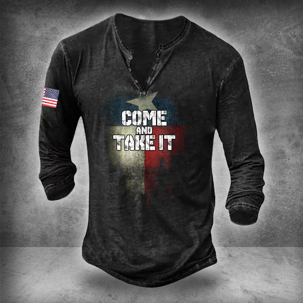 Come And Take It Texas Flag Long Sleeve Shirt USA Flag Patriotic Support Texas Clothing Come And Take It Texas Flag Long Sleeve Shirt USA Flag Patriotic Support Texas Clothing