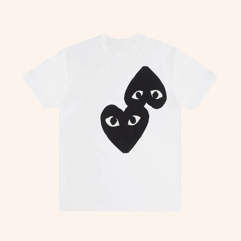 Comme Des Garcons Merch Play Black Mirror Heart T-Shirt Christmas Gift Ideas For Her Comme Des Garcons Merch Play Black Mirror Heart T-Shirt Christmas Gift Ideas For Her