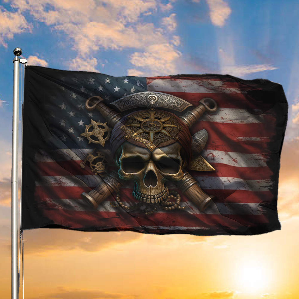 Cool Pirate Flag With American Vintage Old Patriotic Pirate Flag For Sale Cool Pirate Flag With American Vintage Old Patriotic Pirate Flag For Sale