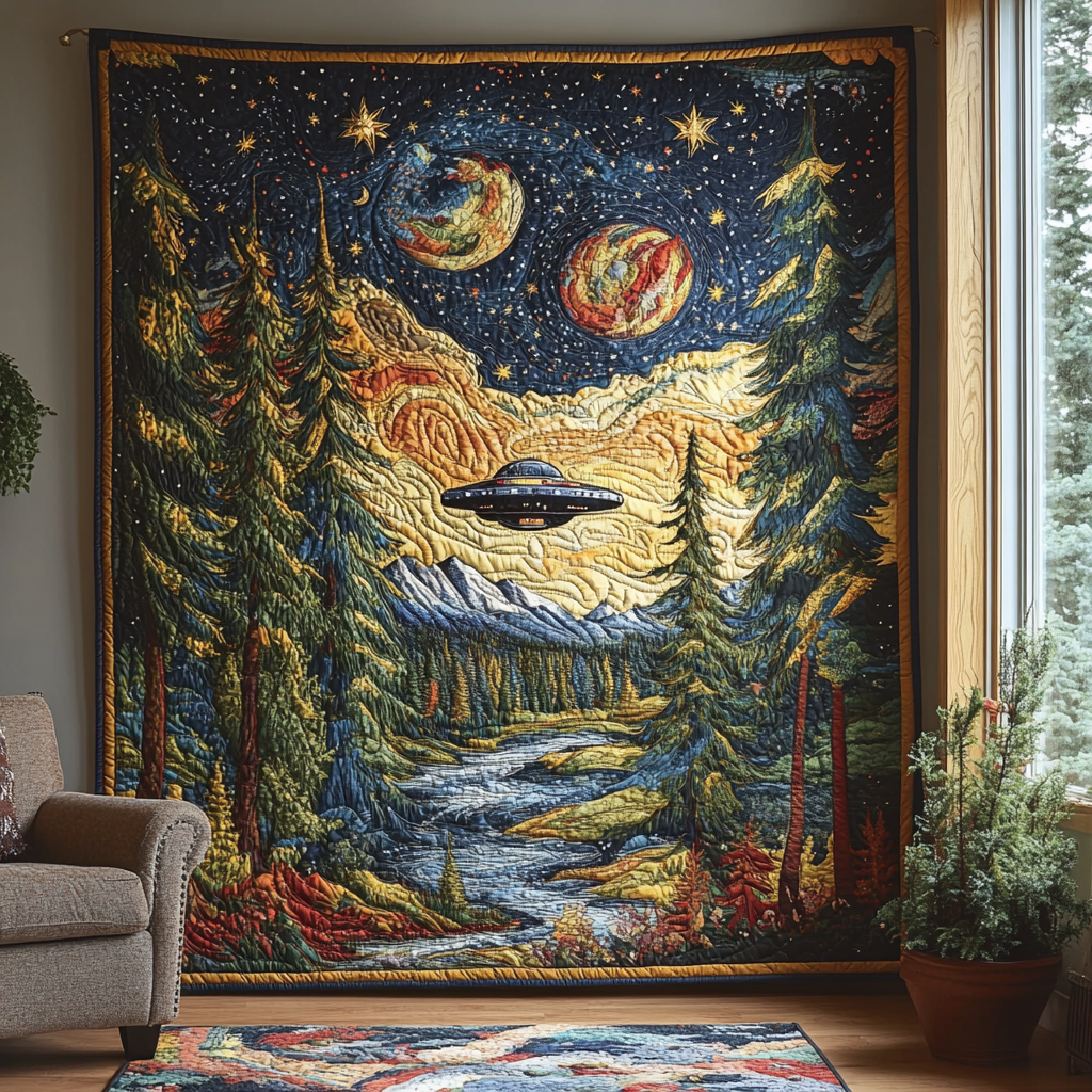 Cosmic Woodland Quilted Blanket Sofa Throw Blanket Birthday Gifts For Teenage Guys Cosmic Woodland Quilted Blanket Sofa Throw Blanket Birthday Gifts For Teenage Guys