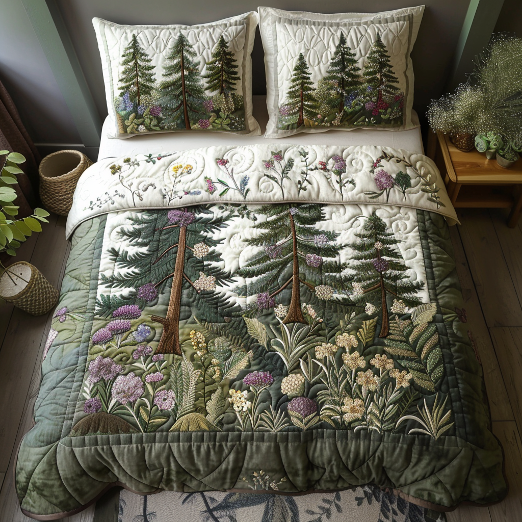 Cottage Forest Quilted Bedding Set Duvet Cover Bedspreads Christmas Gifts For Relatives Cottage Forest Quilted Bedding Set Duvet Cover Bedspreads Christmas Gifts For Relatives