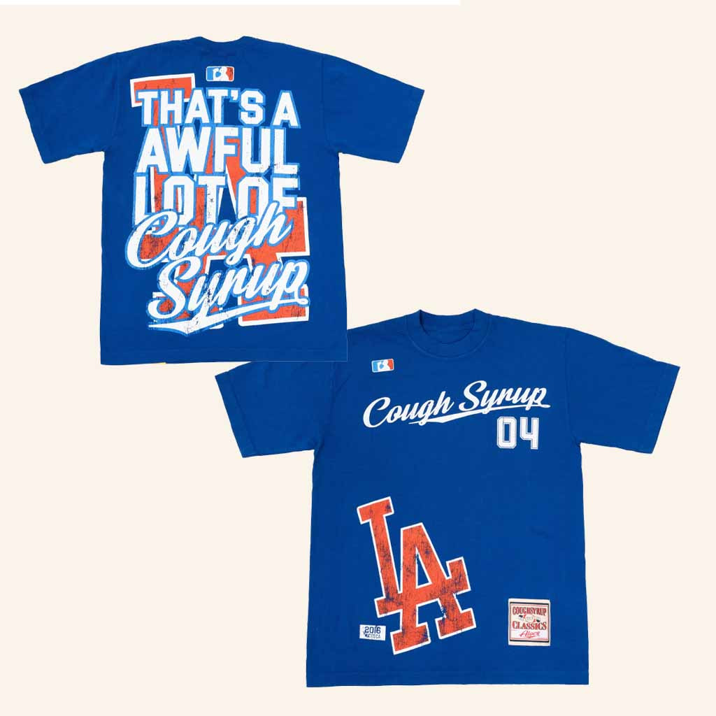 Cough Syrup Merch Dodger T-Shirt That's A Awful Lot Of Cough Syrup Shirt Gifts For Him Cough Syrup Merch Dodger T-Shirt That's A Awful Lot Of Cough Syrup Shirt Gifts For Him