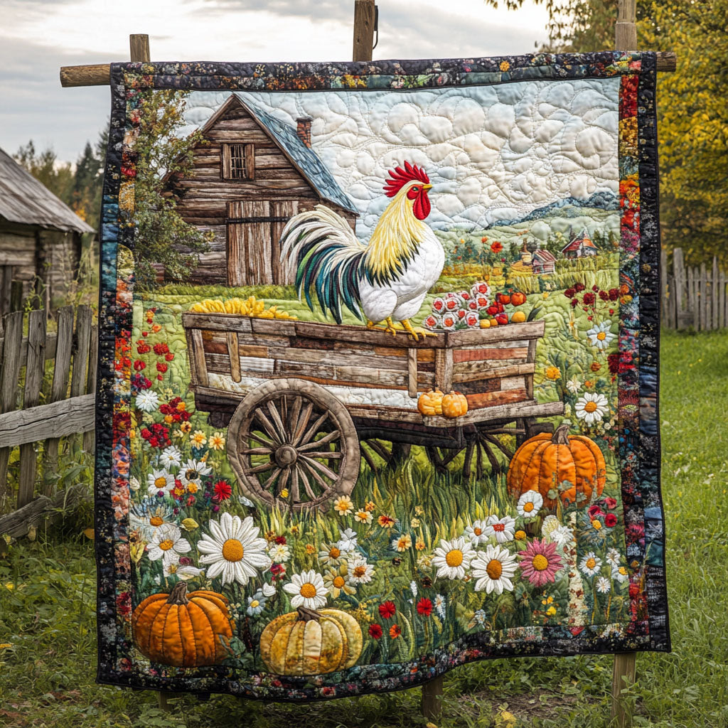 Country Daydreams Quilted Blanket Cute Throw Blanket Chicken Lover Presents Country Daydreams Quilted Blanket Cute Throw Blanket Chicken Lover Presents