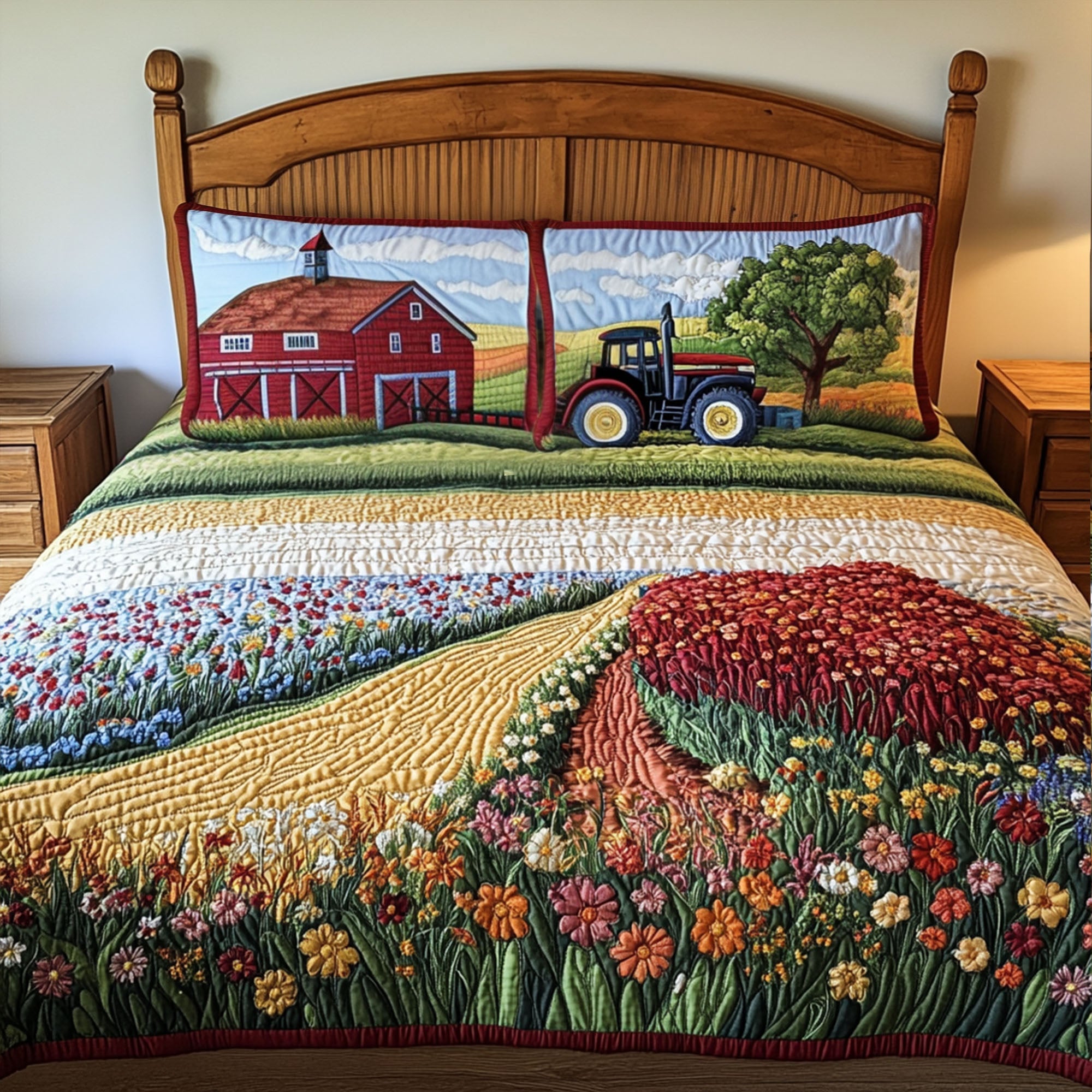 Country Roadways Quilted Bedding Set Duvet Cover Bed Sheet Set Tractor Supply Gifts For Dad Country Roadways Quilted Bedding Set Duvet Cover Bed Sheet Set Tractor Supply Gifts For Dad