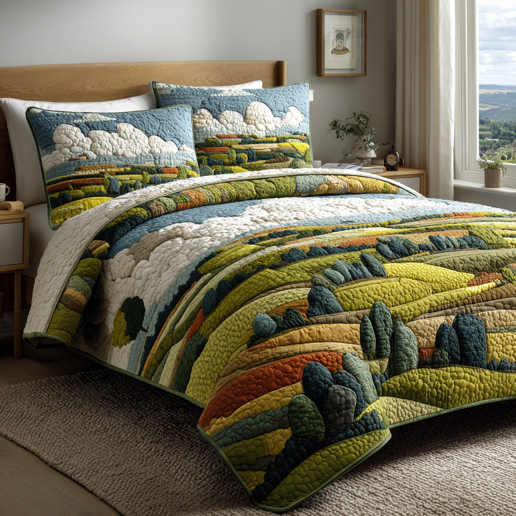 Country Scene Quilted Bedding Set Duvet Cover Bed Sheet Set Christmas Presents For Son In Law Country Scene Quilted Bedding Set Duvet Cover Bed Sheet Set Christmas Presents For Son In Law