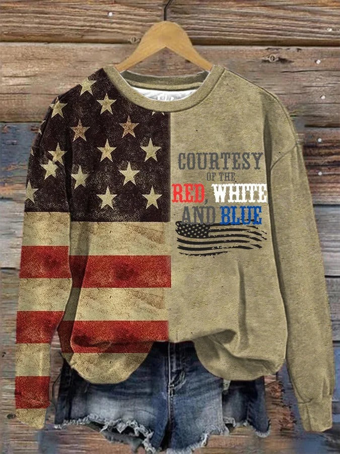 Courtesy Of The Red White And Blue Sweatshirt Music Fan Patriotic Clothing Gifts Courtesy Of The Red White And Blue Sweatshirt Music Fan Patriotic Clothing Gifts