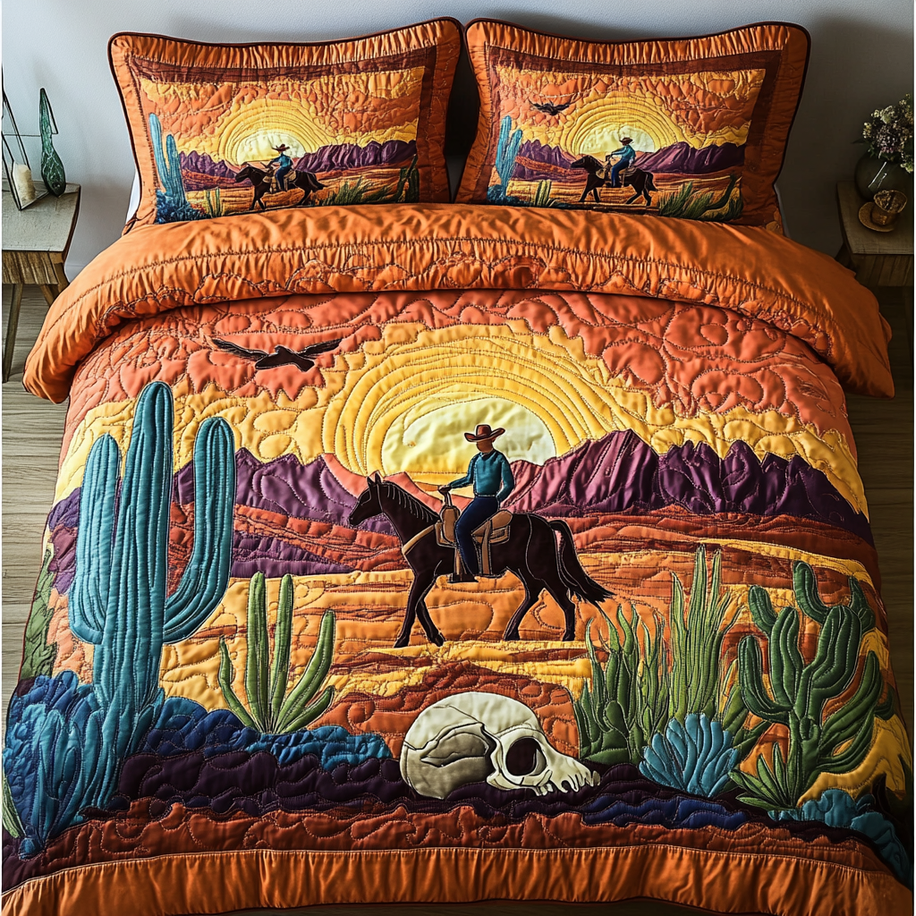 Cowboy Dream Quilted Bedding Set Duvet Cover Bed Sheet Set Cowgirl Gifts Western Cowboy Dream Quilted Bedding Set Duvet Cover Bed Sheet Set Cowgirl Gifts Western