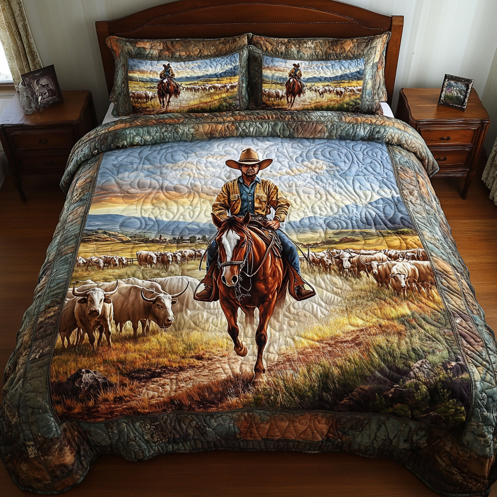 Cowboy Dream Quilted Bedding Set Duvet Cover Bedspread Old Western Gifts Western Cowboy Dream Quilted Bedding Set Duvet Cover Bedspread Old Western Gifts Western