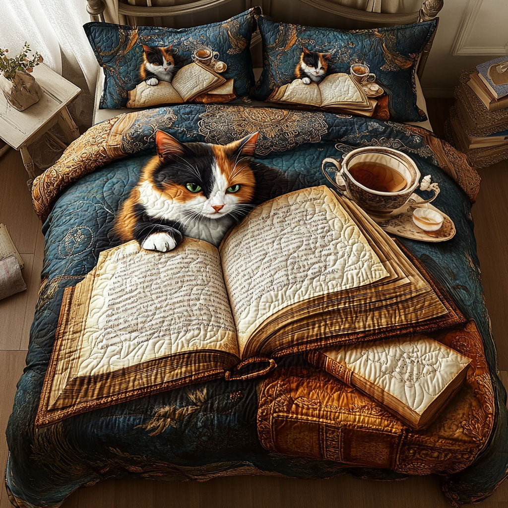Cozy Cat Stories Quilted Bedding Set Duvet Cover Bed Sheet Set Cool Gifts For Cat Lovers Cozy Cat Stories Quilted Bedding Set Duvet Cover Bed Sheet Set Cool Gifts For Cat Lovers