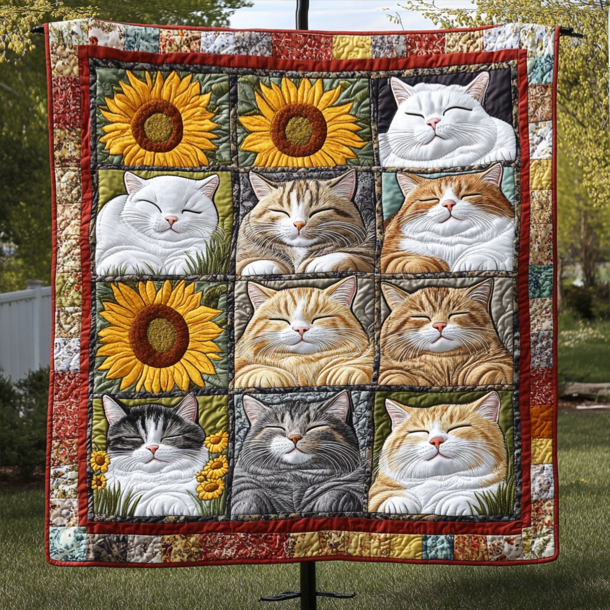 Cozy Kittens Quilted Blanket Nice Throw Blanket Cat Lover Things Cozy Kittens Quilted Blanket Nice Throw Blanket Cat Lover Things