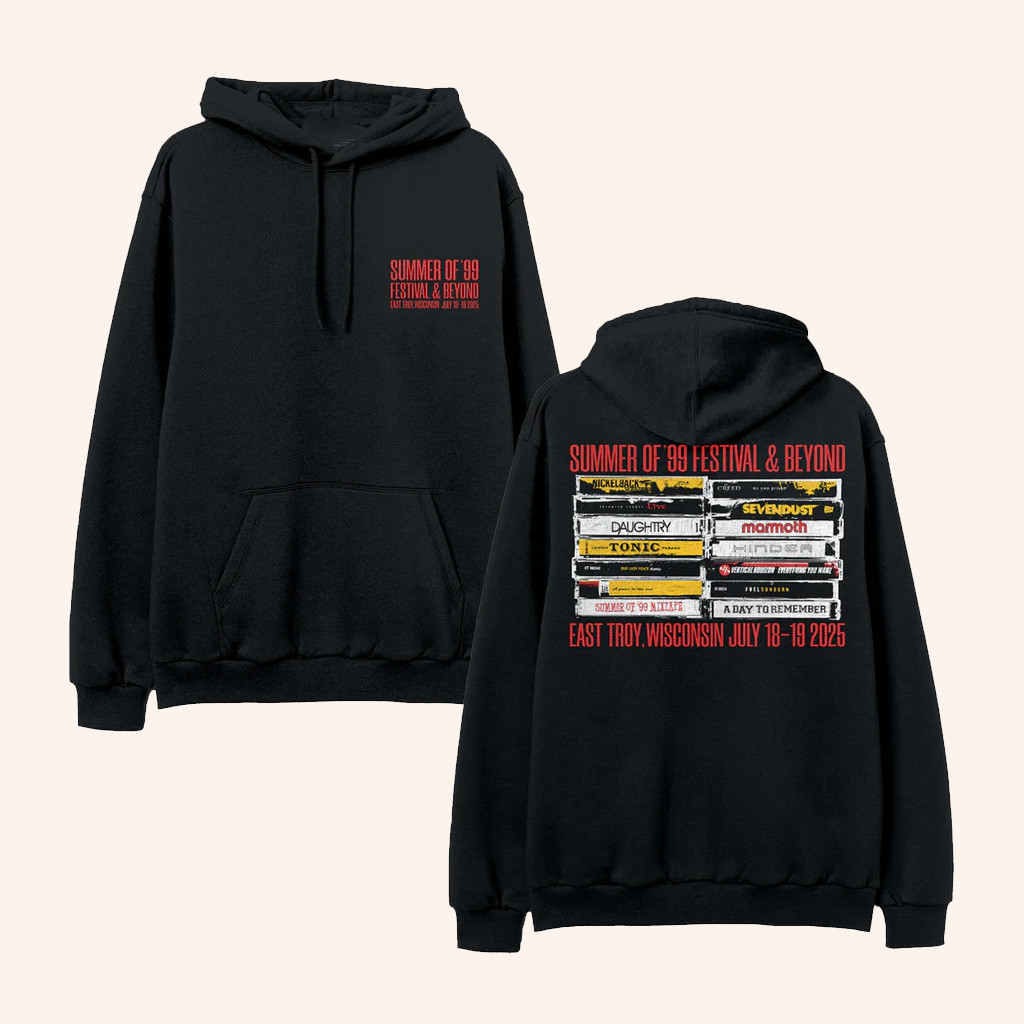 Creed Merch Summer Of 99 Festival And Beyond Cassette Hoodie Gift For Rock Music Fans Creed Merch Summer Of 99 Festival And Beyond Cassette Hoodie Gift For Rock Music Fans