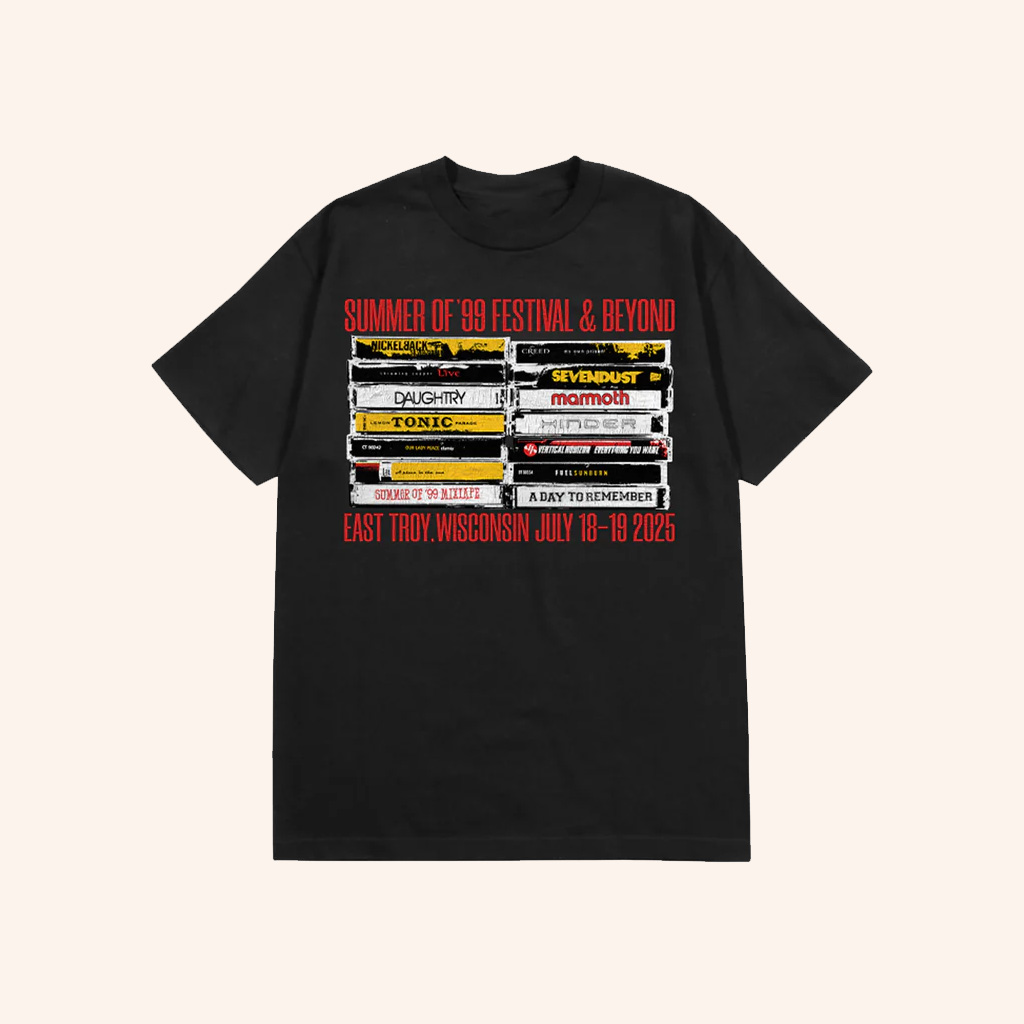 Creed Merch Summer Of 99 Festival And Beyond Cassette T-Shirt Gift For Brother