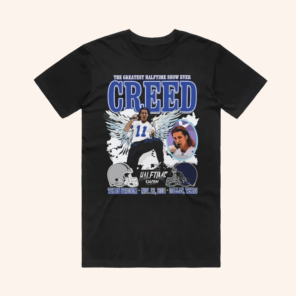 Creed Merch The Greatest Halftime Show Ever T-Shirt Gift Ideas For Football Lovers Creed Merch The Greatest Halftime Show Ever T-Shirt Gift Ideas For Football Lovers