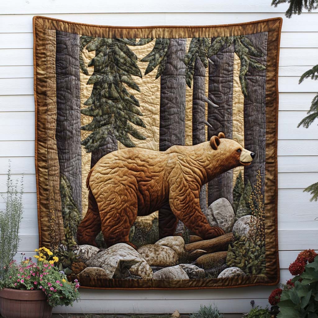 Creekside Guardian Quilted Blanket Sofa Throw Blanket Best Unique Gifts For Bear Lovers Creekside Guardian Quilted Blanket Sofa Throw Blanket Best Unique Gifts For Bear Lovers