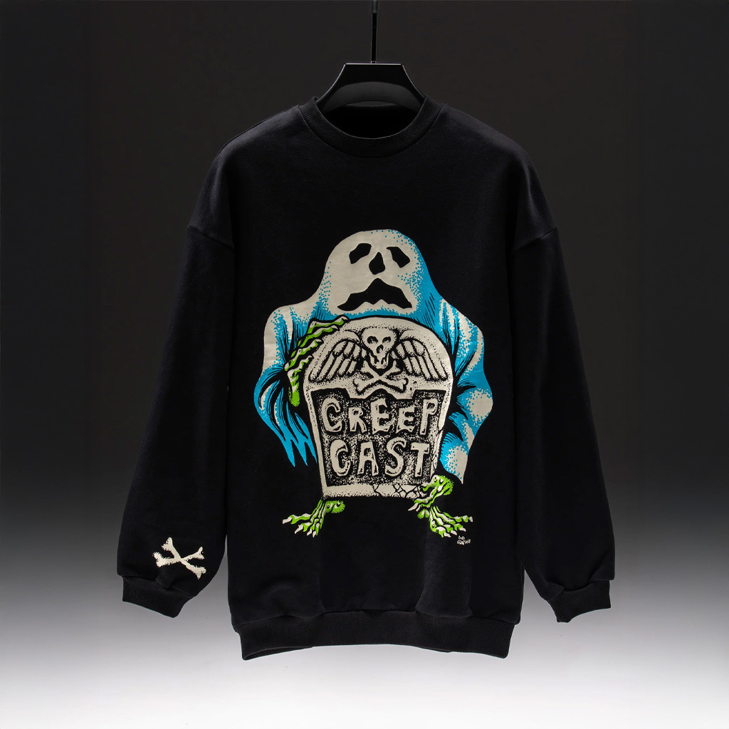Creepcast Merch Creepcast Tombstone Sweatshirt Halloween Gift Ideas For Men Creepcast Merch Creepcast Tombstone Sweatshirt Halloween Gift Ideas For Men