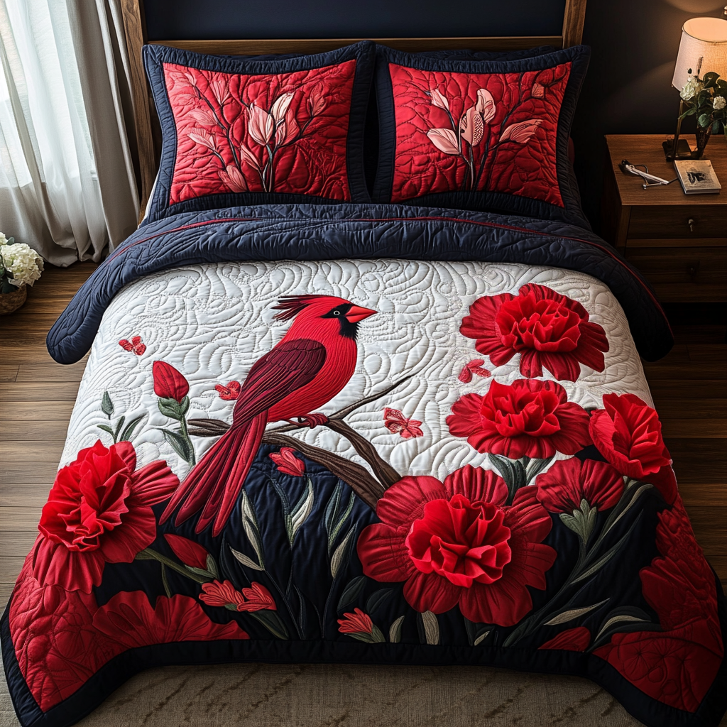 Crimson Spirit Quilted Bedding Set Duvet Cover Bedspread Unique Cardinal Gifts Crimson Spirit Quilted Bedding Set Duvet Cover Bedspread Unique Cardinal Gifts