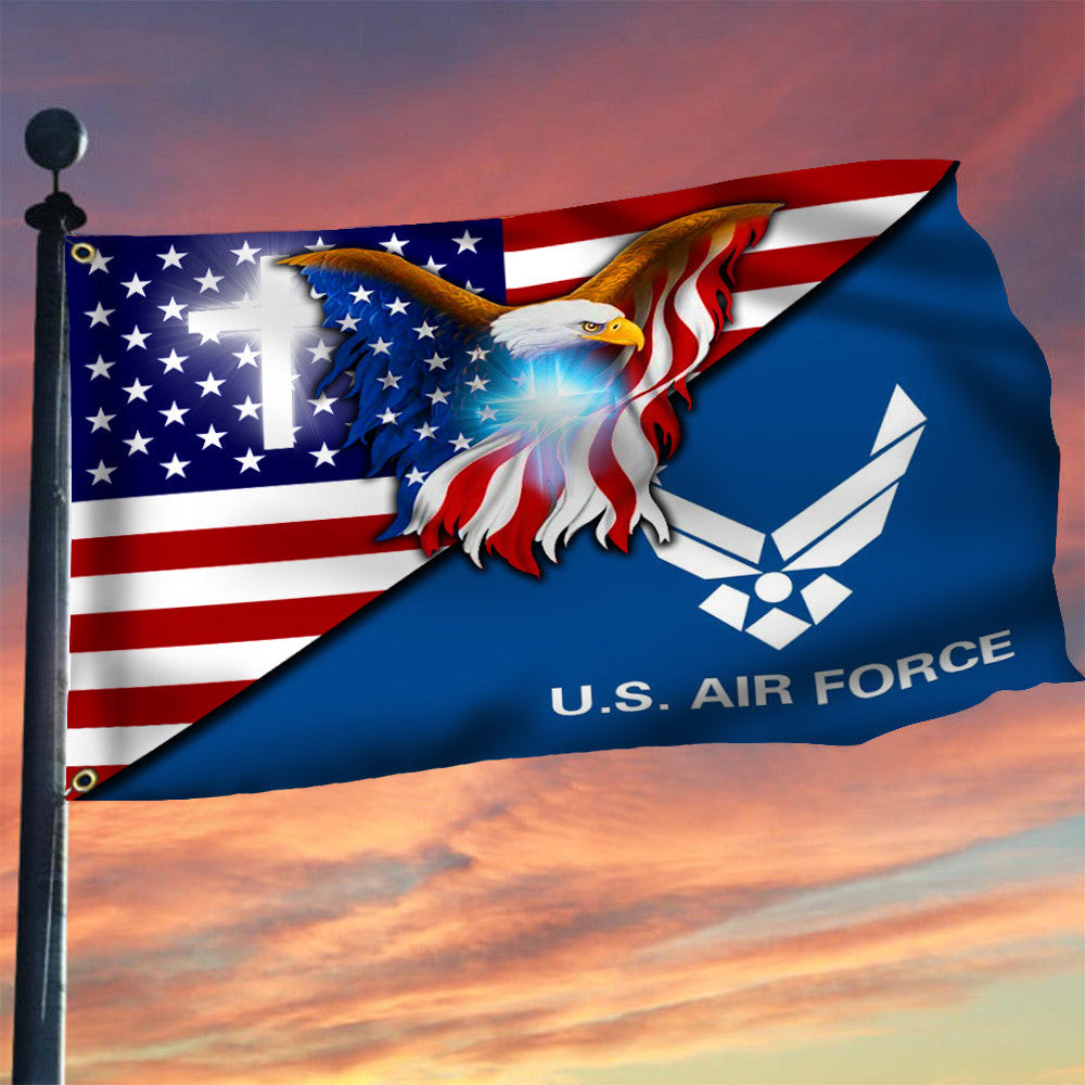 Cross American Eagle Air Force Flag United States Air Force Logo Patriotic Flags Hanging Cross American Eagle Air Force Flag United States Air Force Logo Patriotic Flags Hanging