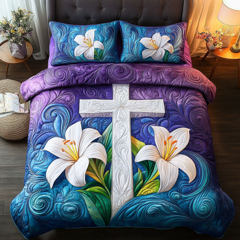 Cross of Grace Quilted Bedding Set Duvet Cover Bed Sheet Set Faith Based Gifts Christian Cross of Grace Quilted Bedding Set Duvet Cover Bed Sheet Set Faith Based Gifts Christian