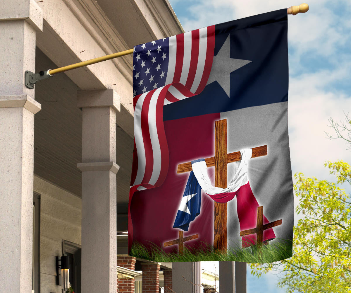 Cross Texas And American Flag US State Of Texas Patriotic Garden Flags Indoor Outdoor Cross Texas And American Flag US State Of Texas Patriotic Garden Flags Indoor Outdoor