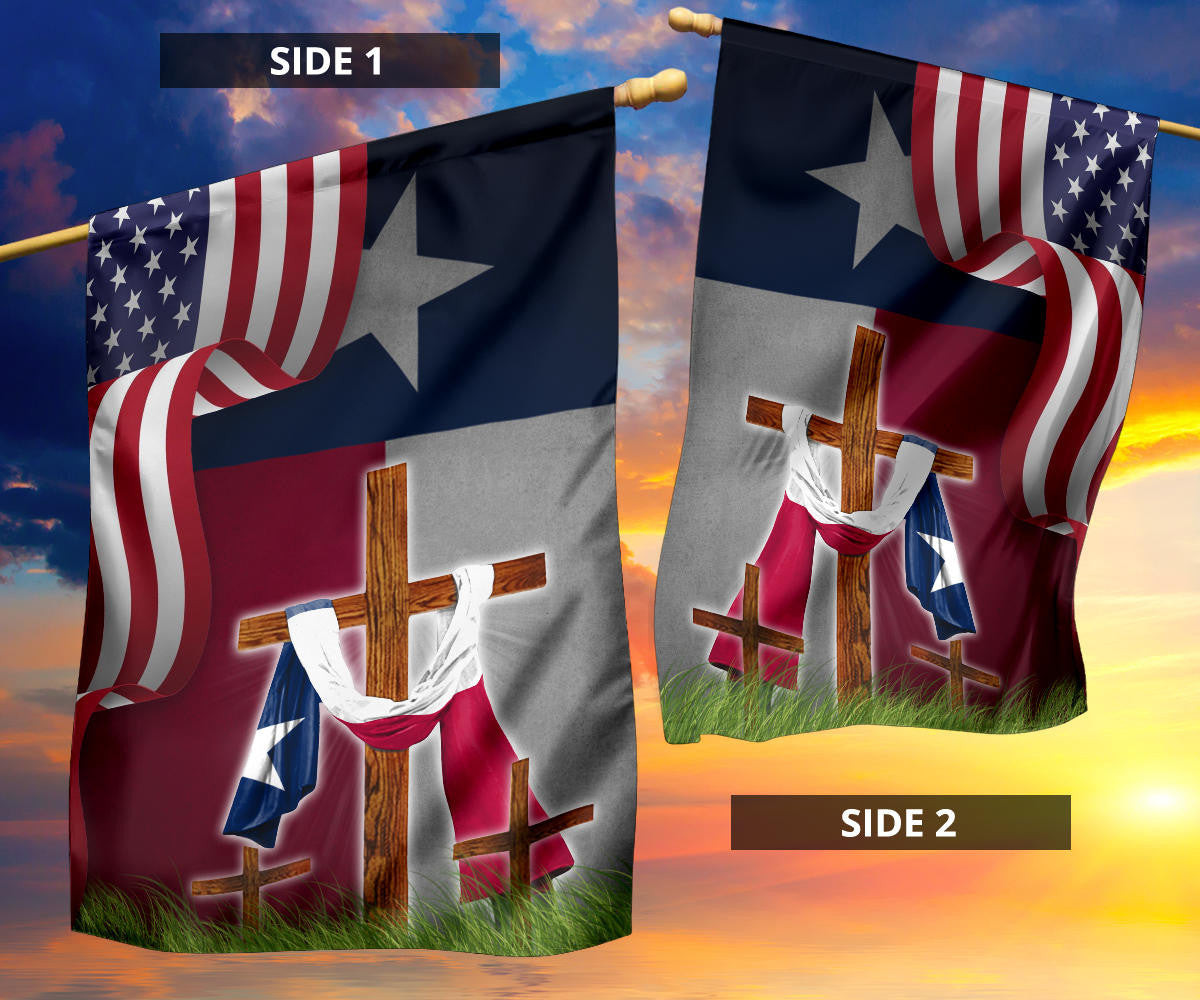 Cross Texas And American Flag US State Of Texas Patriotic Garden Flags Indoor Outdoor Cross Texas And American Flag US State Of Texas Patriotic Garden Flags Indoor Outdoor