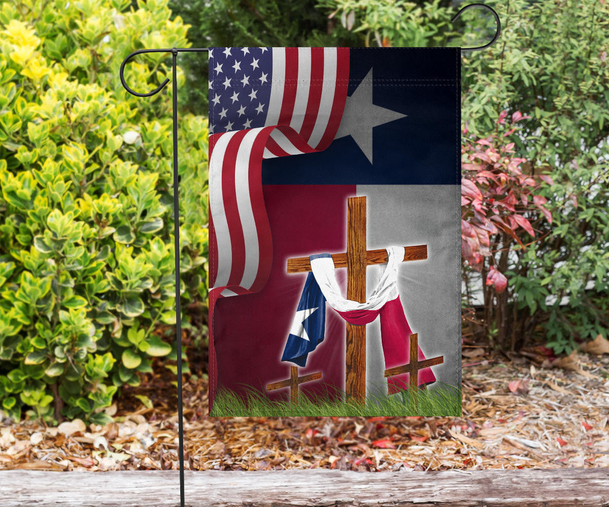 Cross Texas And American Flag US State Of Texas Patriotic Garden Flags Indoor Outdoor Cross Texas And American Flag US State Of Texas Patriotic Garden Flags Indoor Outdoor